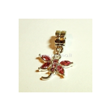 Pandora pakabukas "Laumžirgis", rožinės sp., 31x20 mm