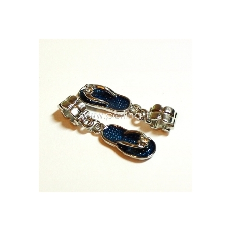 Pandora pakabukas "Šlepetė", mėlynos sp., 37x9 mm