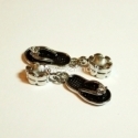Pandora pakabukas "Šlepetė", juodos sp., 37x9 mm