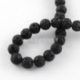Dyed natural Lava bead, 11-12 mm, 1 pc