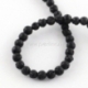 Dyed natural Lava bead, 6 mm, 1 pc