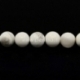 Natural Howlite gemstone bead, white, strand 19 cm, 10 mm