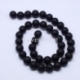 Dyed natural agate gemstone bead, frosted, round, 6 mm, strand 39 cm
