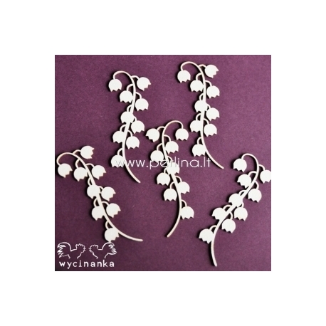 Chipboard "Sacrum - lilies", 5 pc