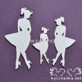 Chipboard "Twist - characters", 3 pcs