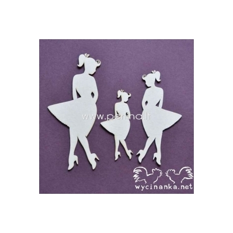 Chipboard "Twist - characters", 3 pcs