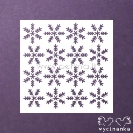 Stencil-mask "DECEMBER DIARY - snowflakes", 14,5x14,5 cm