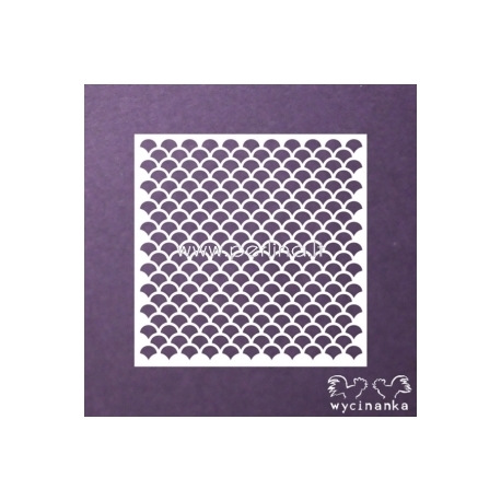Stencil-mask "Twist 2", 14,5x14,5 cm