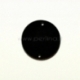 Plexiglass finding-connector "Full-moon", black, 2,1 cm