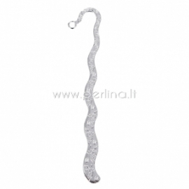 Bookmark "Wave", silver plated, 124x23 mm