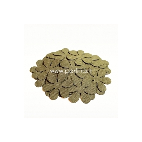 Fabric flower, light mossy, 1 pc, select size