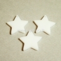 Plexiglass pendant "Star sharp", white, 2,2x2,2 cm