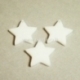 Plexiglass pendant "Star sharp", white, 2,2x2,2 cm