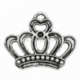 Pendant "Crown", antique silver, 18x22 mm