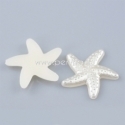 Acrylic embellishment "Starfish", ivory, 18x18 mm