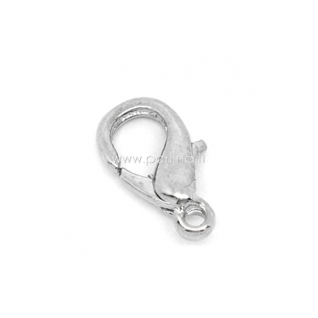 Užsegimas karabinas, ant. sidabro sp., 12x7 mm, 1 vnt