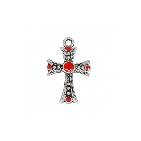 Pendant "Cross", antique silver, 26x17 mm