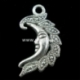 Pendant "Half Moon", antique silver, 27x15 mm