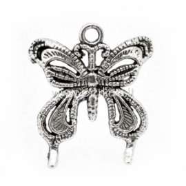 Pendant "Butterfly", antique silver, 26x23 mm