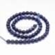 Natural lapis lazuli gemstone bead, undyed, round, 6 mm, 1 pc