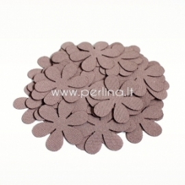 Fabric flower, cocoa, 1 pc, select size