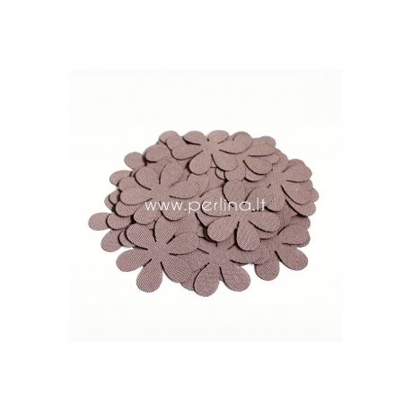 Fabric flower, cocoa, 1 pc, select size