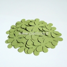 Fabric flower, light green, 1 pc, select size