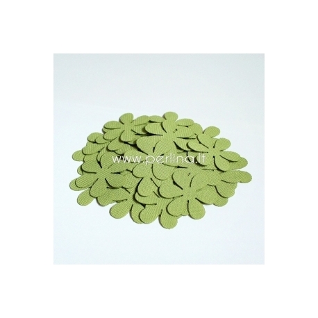 Fabric flower, light green, 1 pc, select size