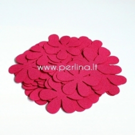 Fabric flower, bright pink, 1 pc, select size