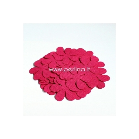 Fabric flower, bright pink, 1 pc, select size