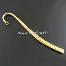 Bookmark "Flower", antique gold, 122x25 mm
