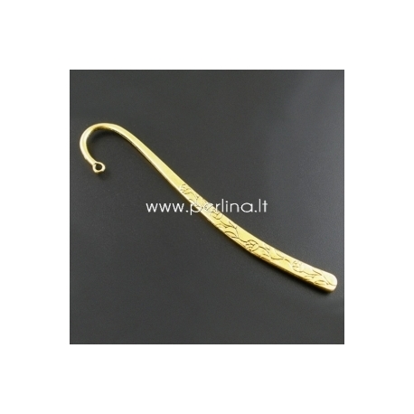 Bookmark "Flower", antique gold, 122x25 mm
