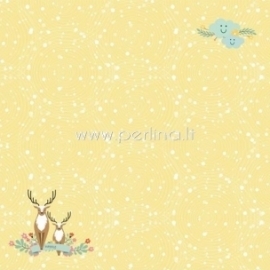 Paper "Happy Deer - Forest Friends collection", 30,5x30,5 cm