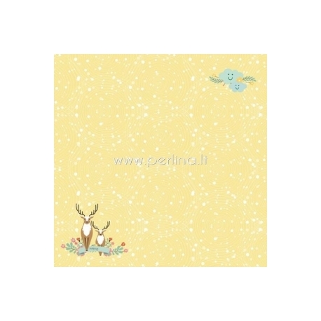 Paper "Happy Deer - Forest Friends collection", 30,5x30,5 cm