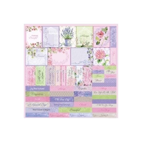 Paper "Cards 2 - In Bloom collection", 30,5x30,5 cm