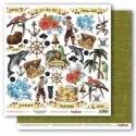Paper "Pirate Paradise (Cards) - The Pirate's Treasure collection", 30,5x30,5 cm
