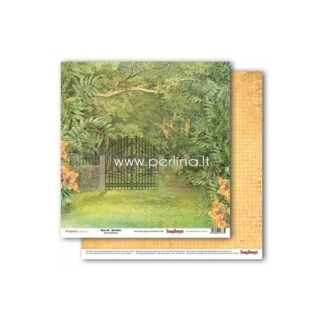 Paper "Secret Garden - Tropics collection", 30,5x30,5 cm