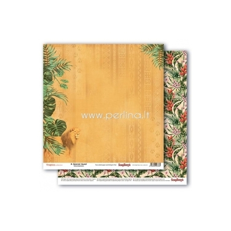 Paper "A Special Guest - Tropics collection", 30,5x30,5 cm