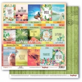 Paper "Cards - Tropics collection", 30,5x30,5 cm