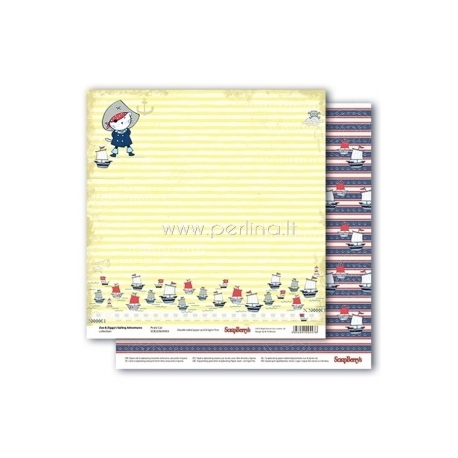 Paper "Pirate Cat - Zoe & Ziggy's Sailing Adventures collection", 30,5x30,5 cm