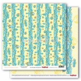 Paper "Seaweed Tangle - Ocean Enchantment collection", 30,5x30,5 cm