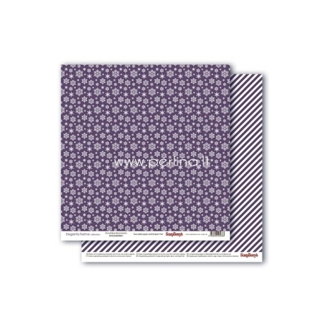 Paper "Snowflakes Beautyberry - Elegantly Festive collection", 30,5x30,5 cm