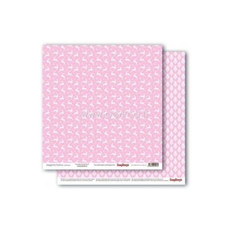Paper "Reindeer Sweet Blush - Elegantly Festive collection", 30,5x30,5 cm