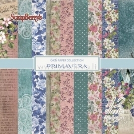 Paper set "Primavera", 15x15 cm, 12 sheets