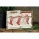Chipboard "Christmas nostalgy - socks", 6 pcs