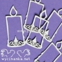 Chipboard "Christmas nostalgy - candles", 5 pcs