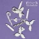 Chipboard "Christmas nostalgy - decoration", 3 pcs