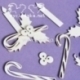 Chipboard "Christmas nostalgy - decoration", 3 pcs