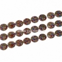 Natural shell bead, dyed, 25 mm, 1 pc