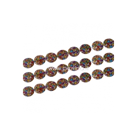 Natural shell bead, dyed, 25 mm, 1 pc